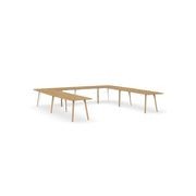 Metro II Multi-Part Tabletop | Double Leg Profile gallery detail image