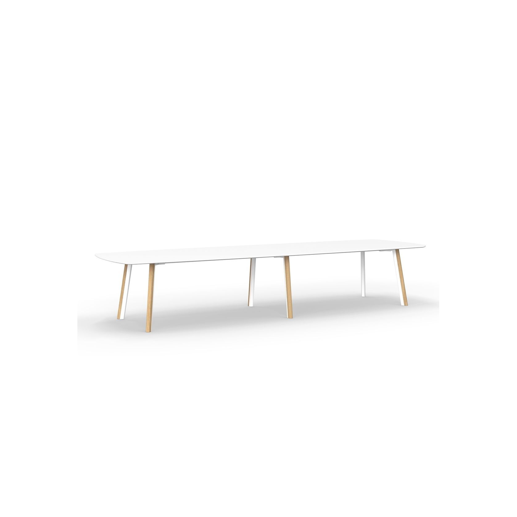 Metro II Multi-Part Tabletop | Double Leg Profile gallery detail image