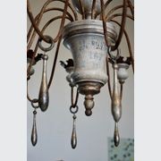 Italian Painted Wood & Iron Chandelier gallery detail image
