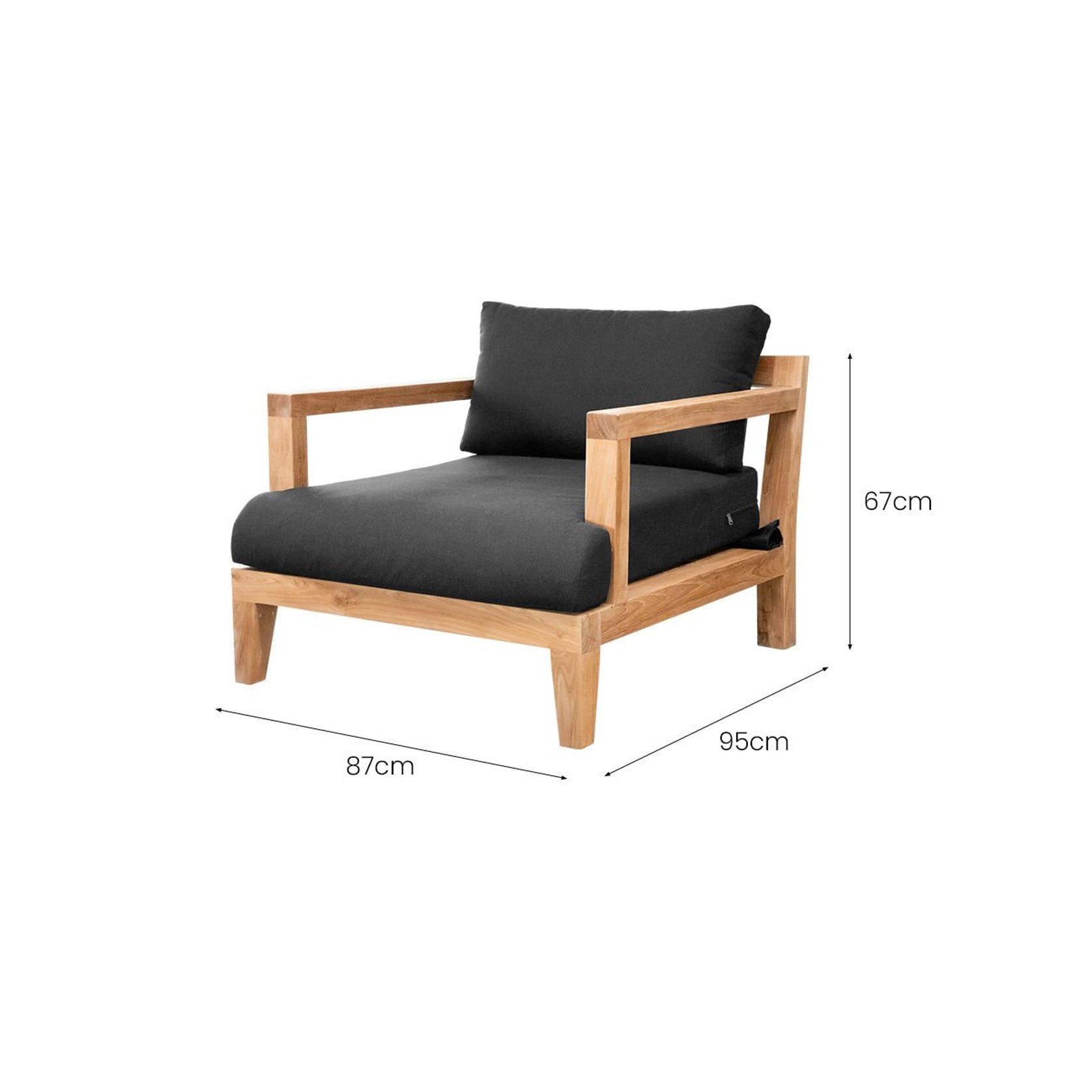 Newport Teak Outdoor Arm Chair gallery detail image