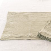 100% French Linen Placemat Set 4-Sage gallery detail image