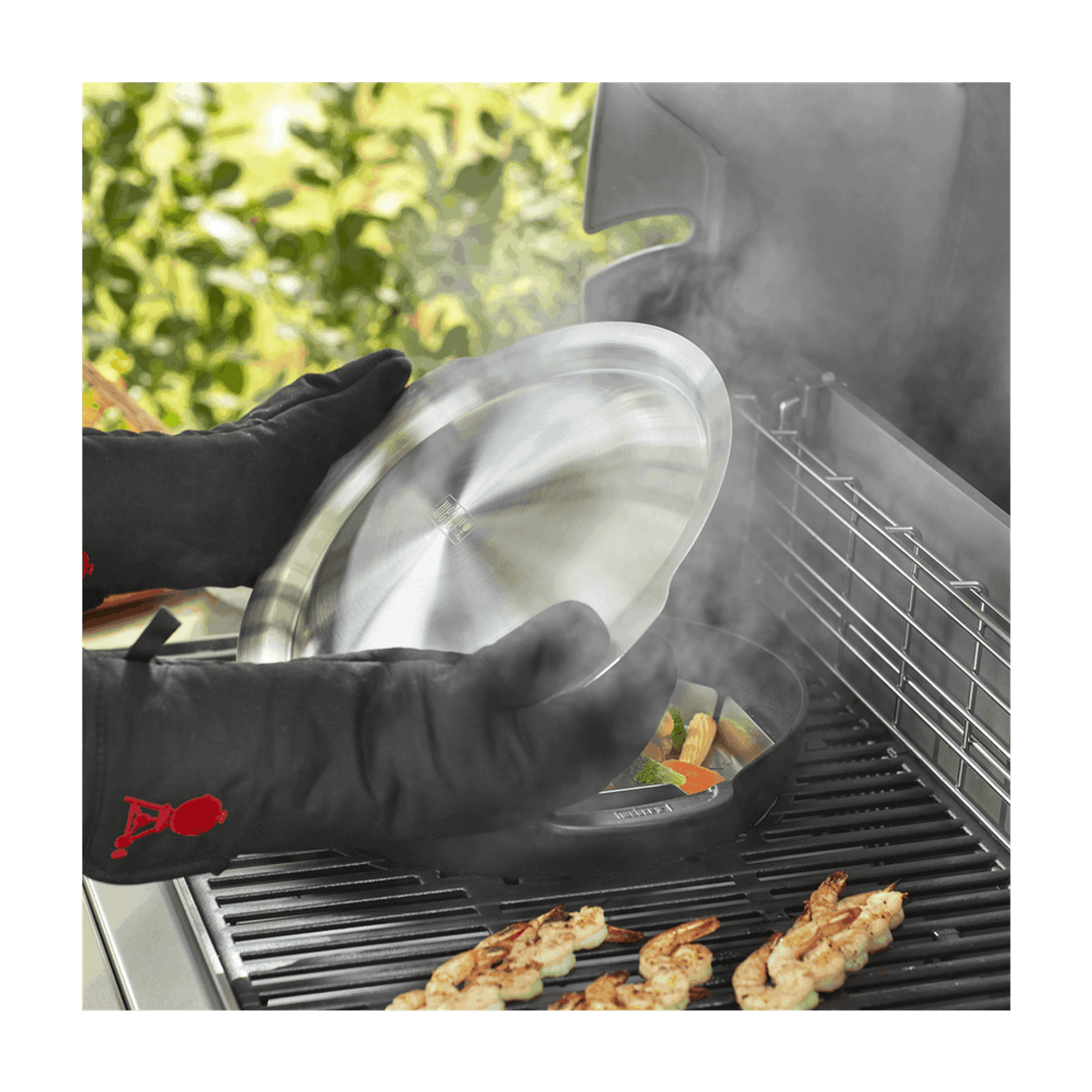 Weber GBS Cast Iron Wok and Steamer gallery detail image