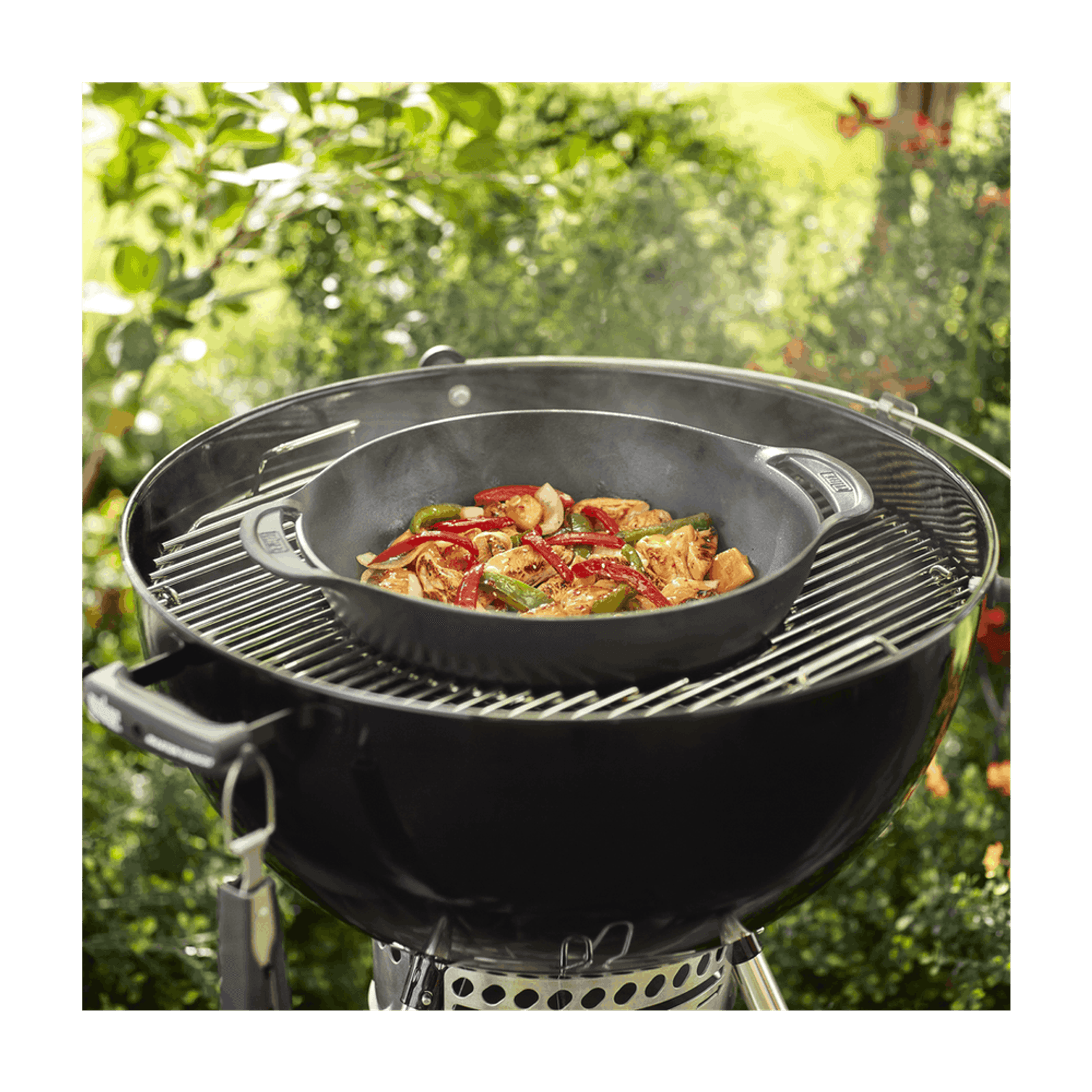 Weber GBS Cast Iron Wok and Steamer gallery detail image