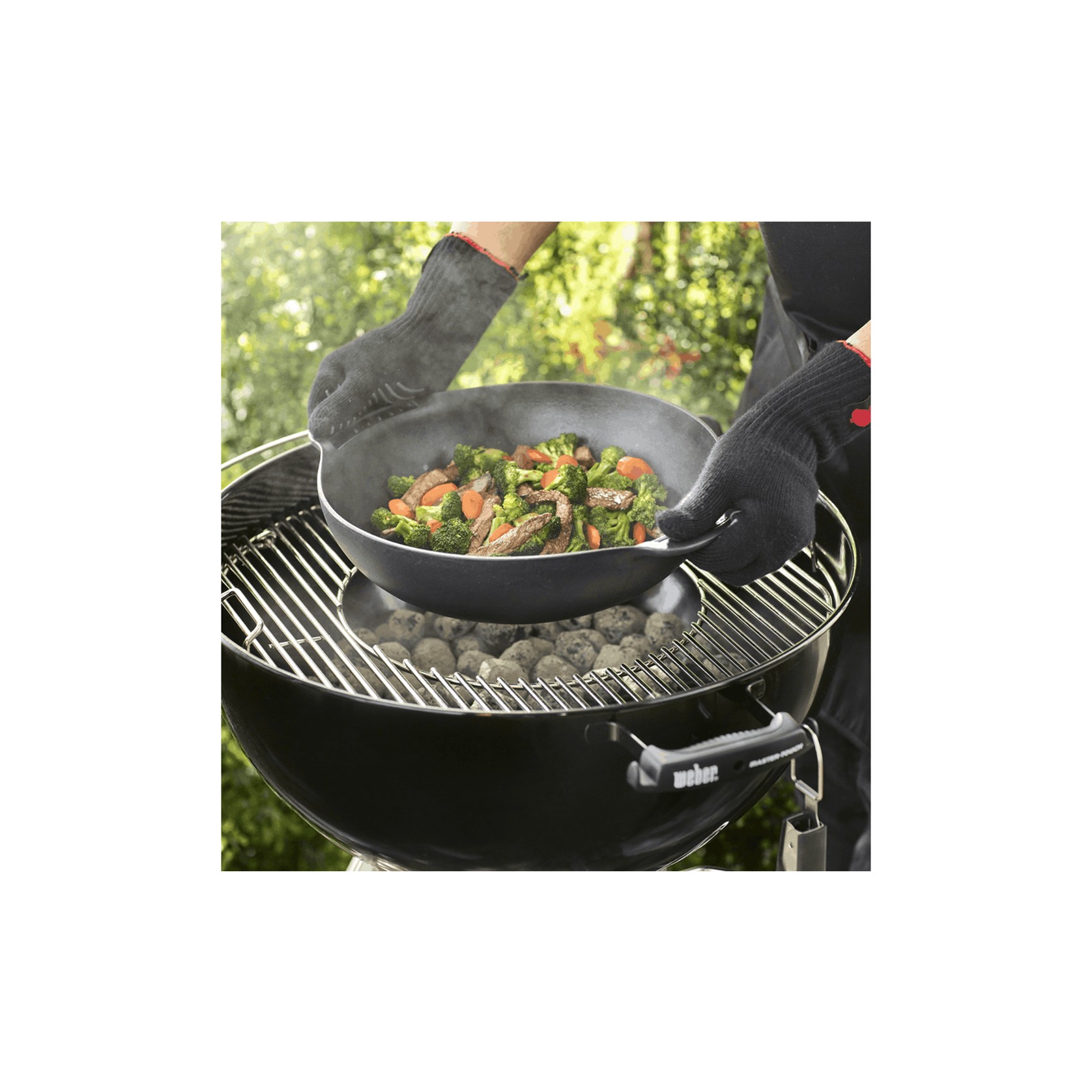 Weber GBS Cast Iron Wok and Steamer gallery detail image