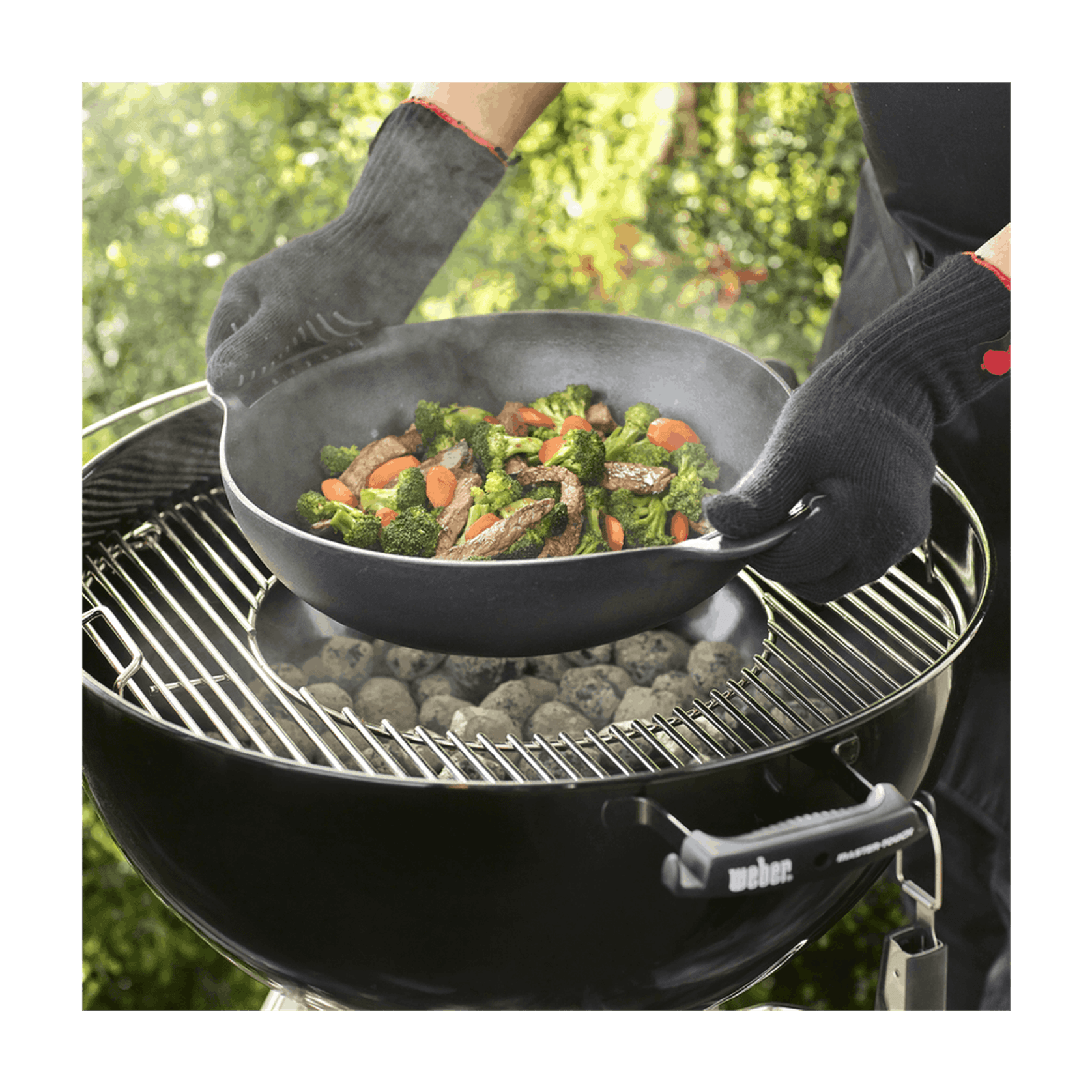 Weber GBS Cast Iron Wok and Steamer gallery detail image