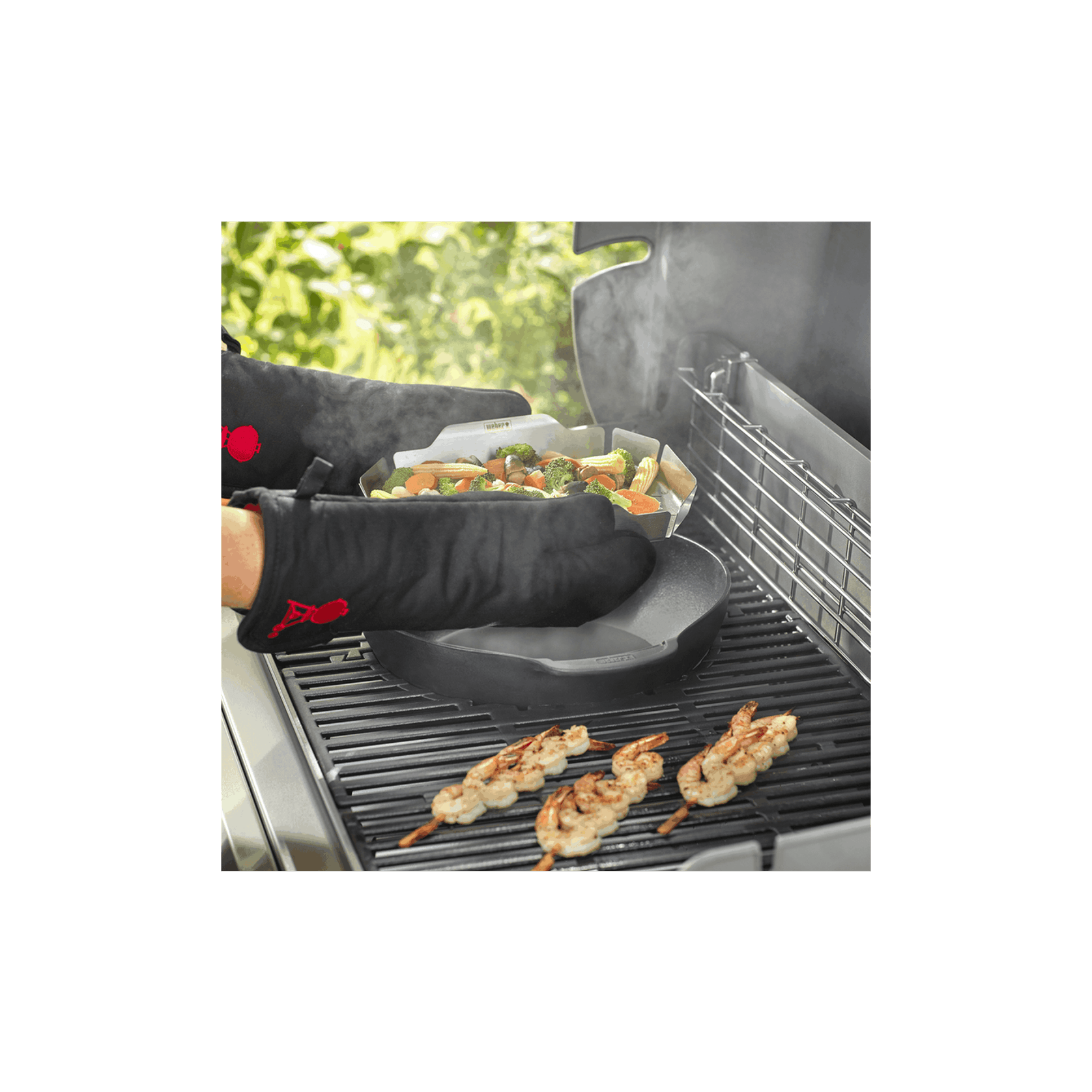 Weber GBS Cast Iron Wok and Steamer gallery detail image