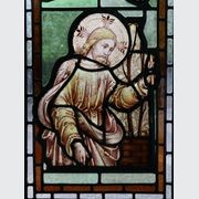 18th Century Antique Painted Stained Glass Panel gallery detail image