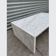 Waterfall Coffee Table - Carrara Marble | Natural Stone Co. gallery detail image
