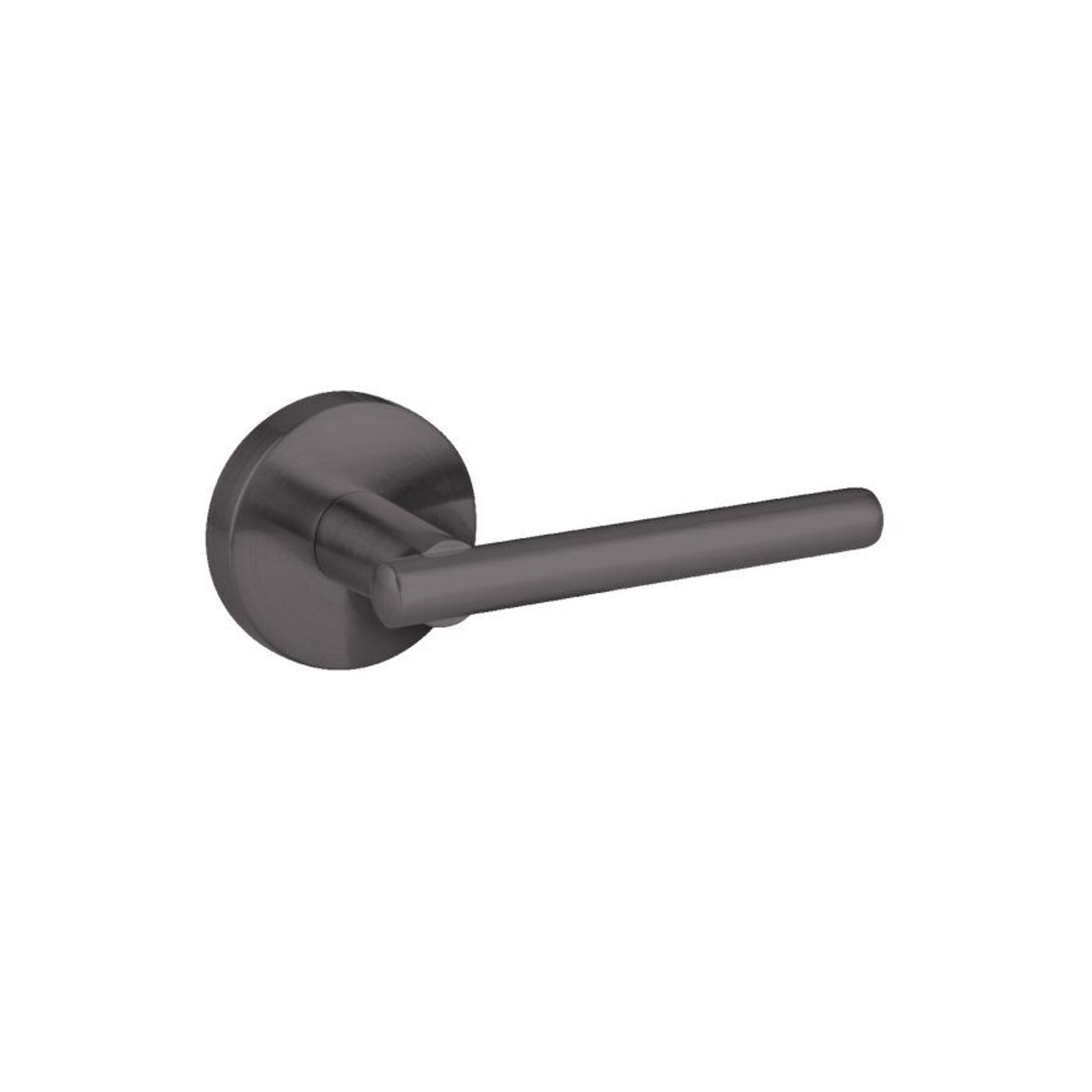 D907NG Lever Set On Round Large Rose Nickel Graphite gallery detail image
