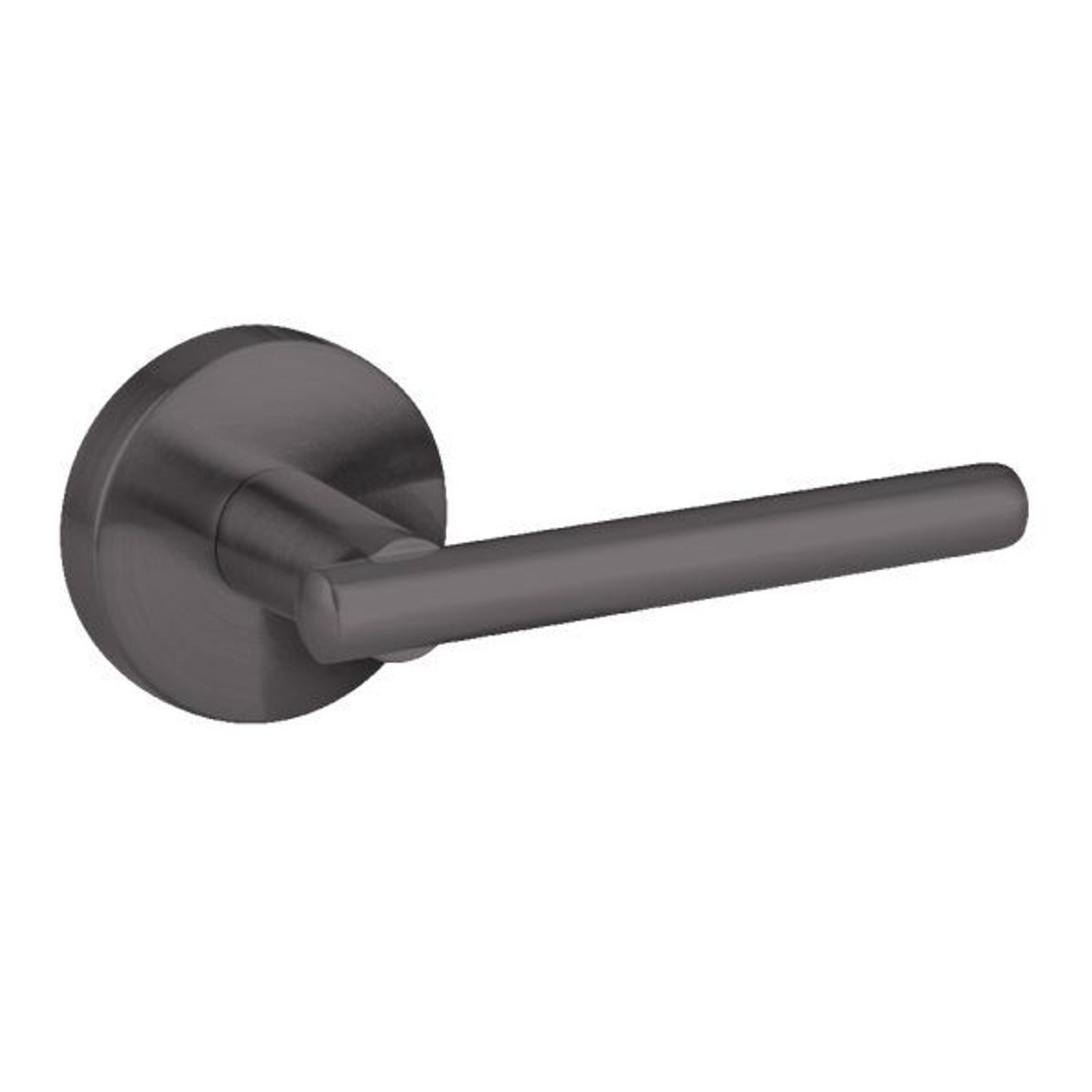 D907NG Lever Set On Round Large Rose Nickel Graphite gallery detail image