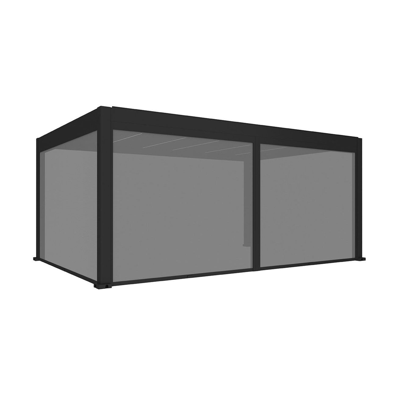 Retractable Shade Manual Blind For Tasman Wall Mounted Pergola gallery detail image
