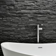 Strata Stone Wall Panels by Muros | Black Stacked Stone gallery detail image