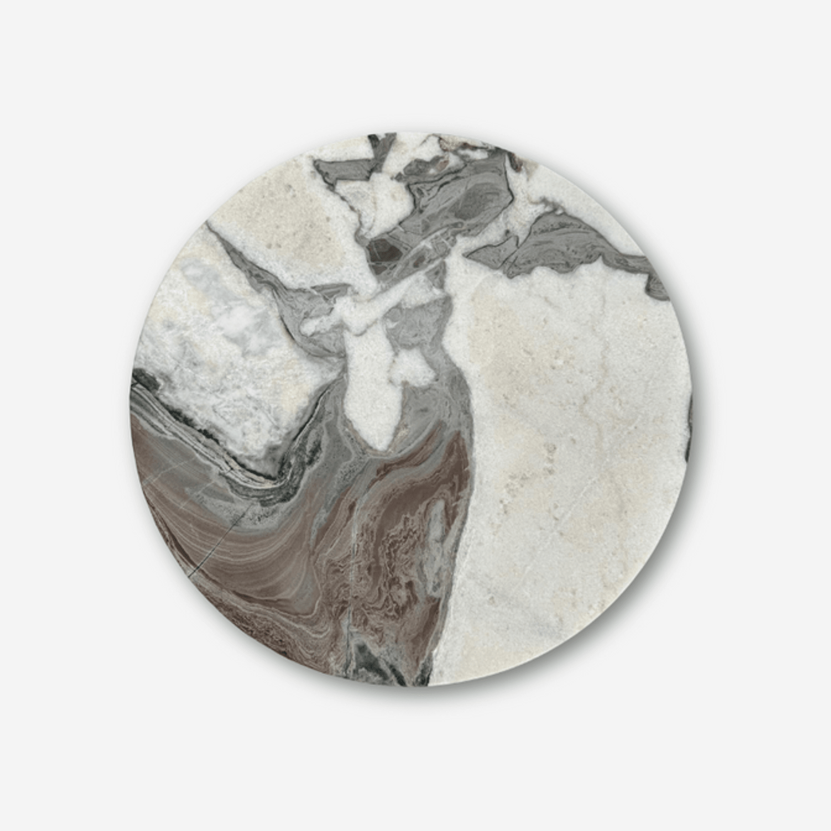 Rounded Side Table - Milky Blue Marble | Natural Stone Co. gallery detail image