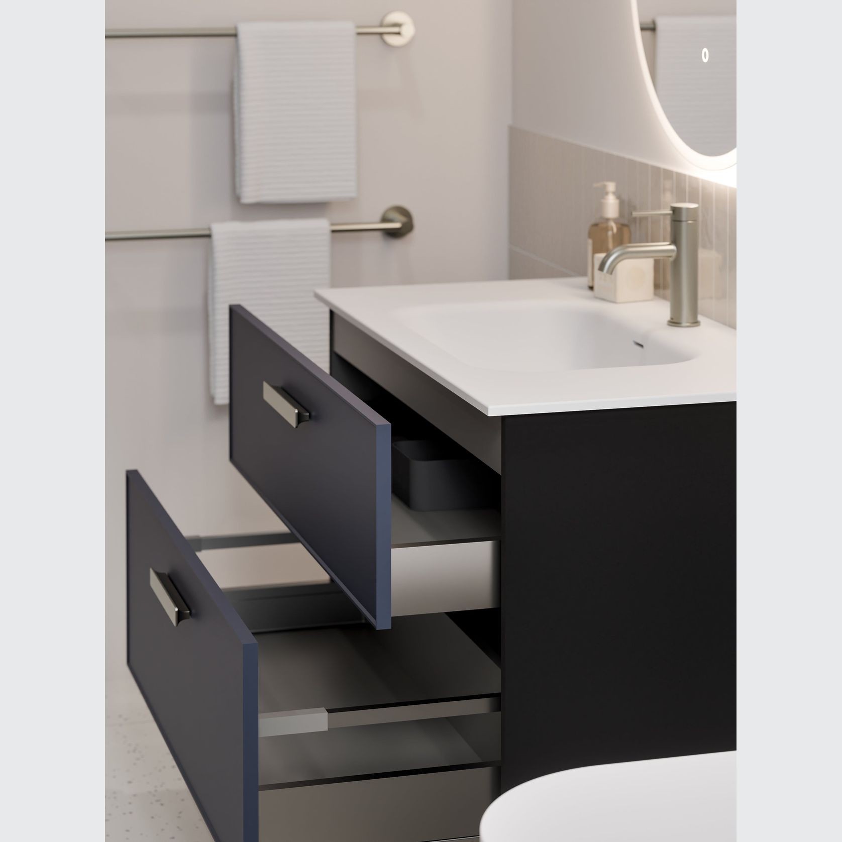 Lineare 900 Axel 2 Drawer Vanity gallery detail image