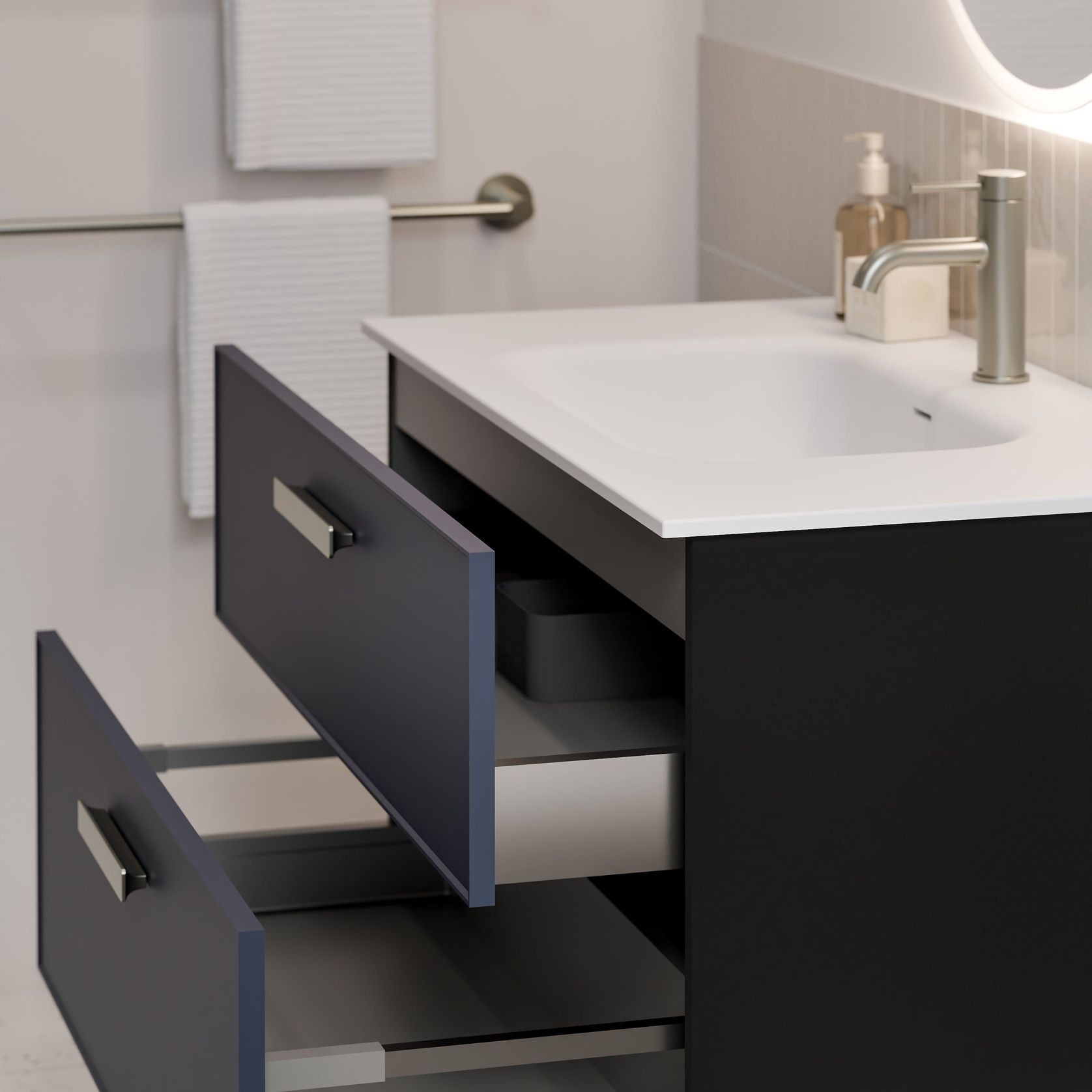 Lineare 900 Axel 2 Drawer Vanity gallery detail image