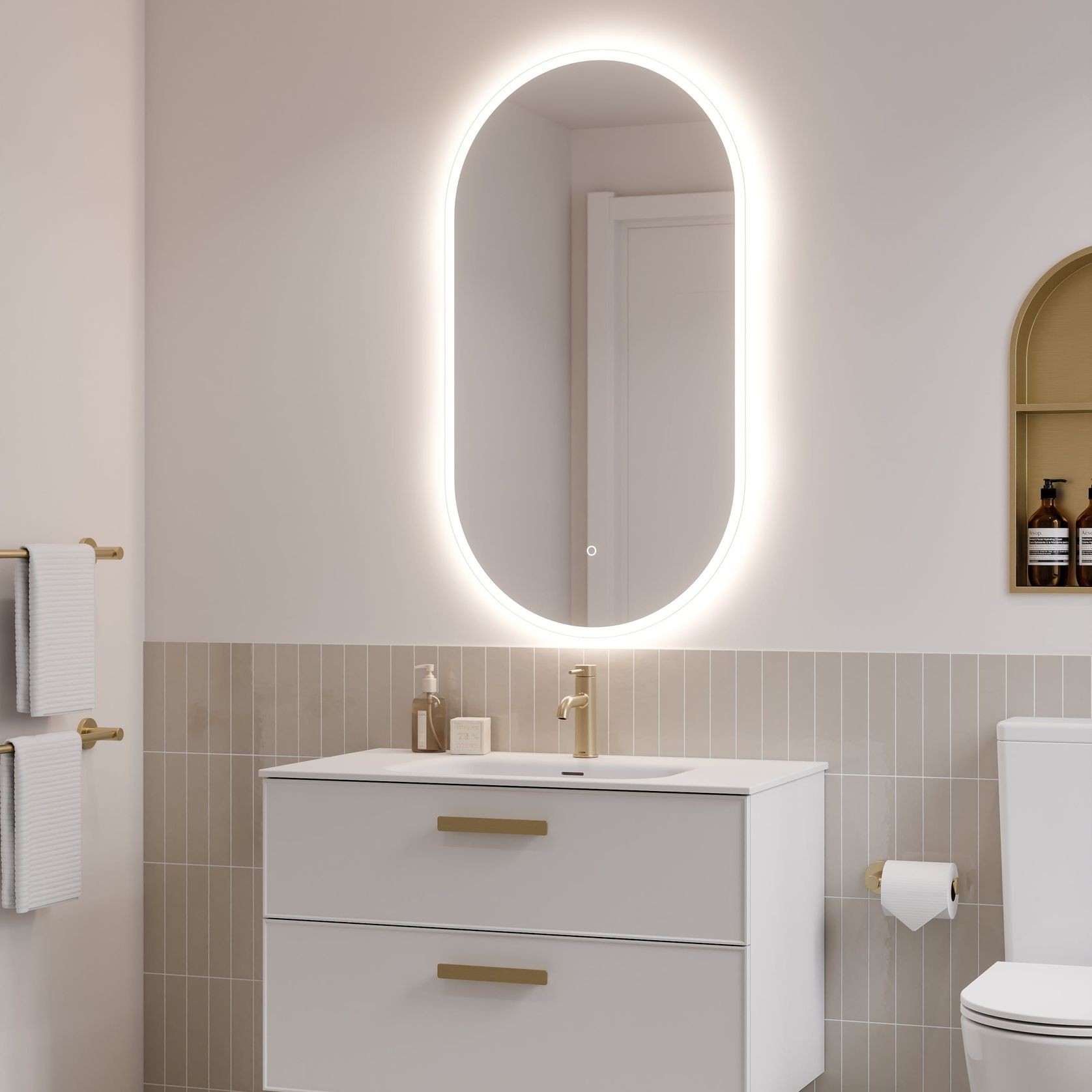 Lineare 900 Axel 2 Drawer Vanity gallery detail image
