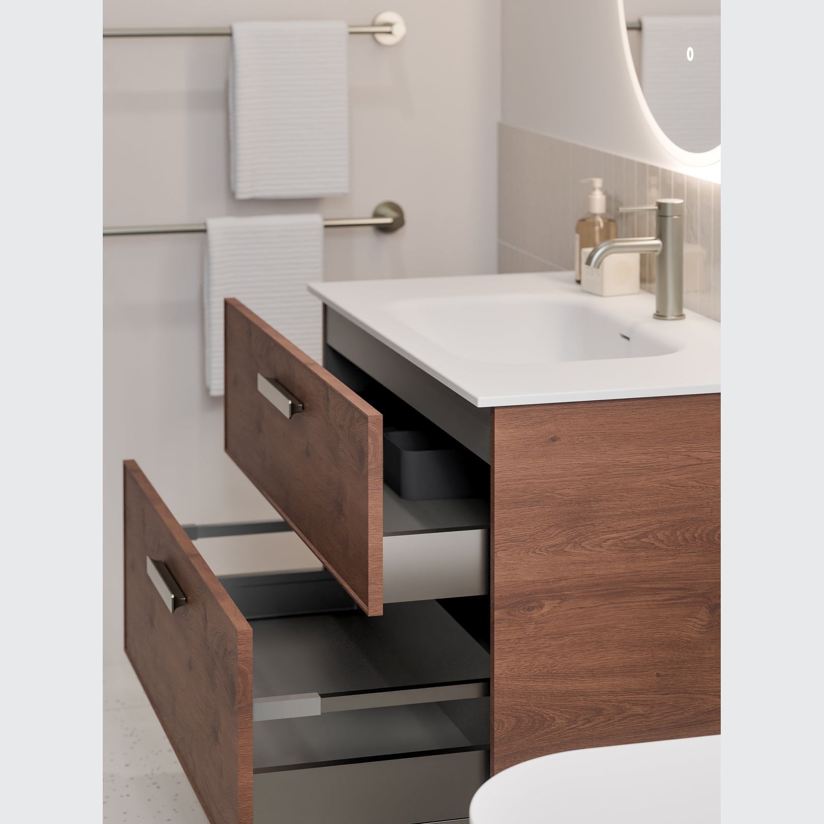 Lineare 900 Axel 2 Drawer Vanity gallery detail image