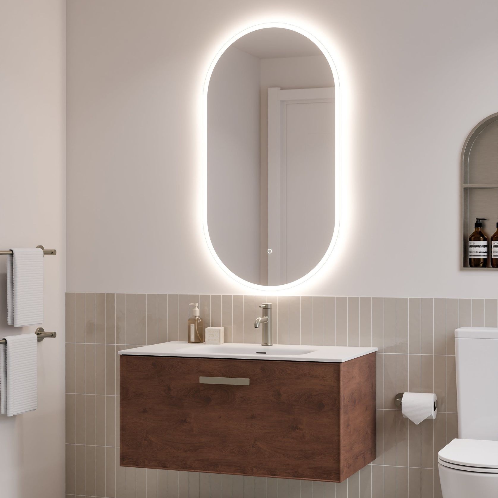 Lineare 900 Vanity | 1 Drawer | Inset Basin gallery detail image