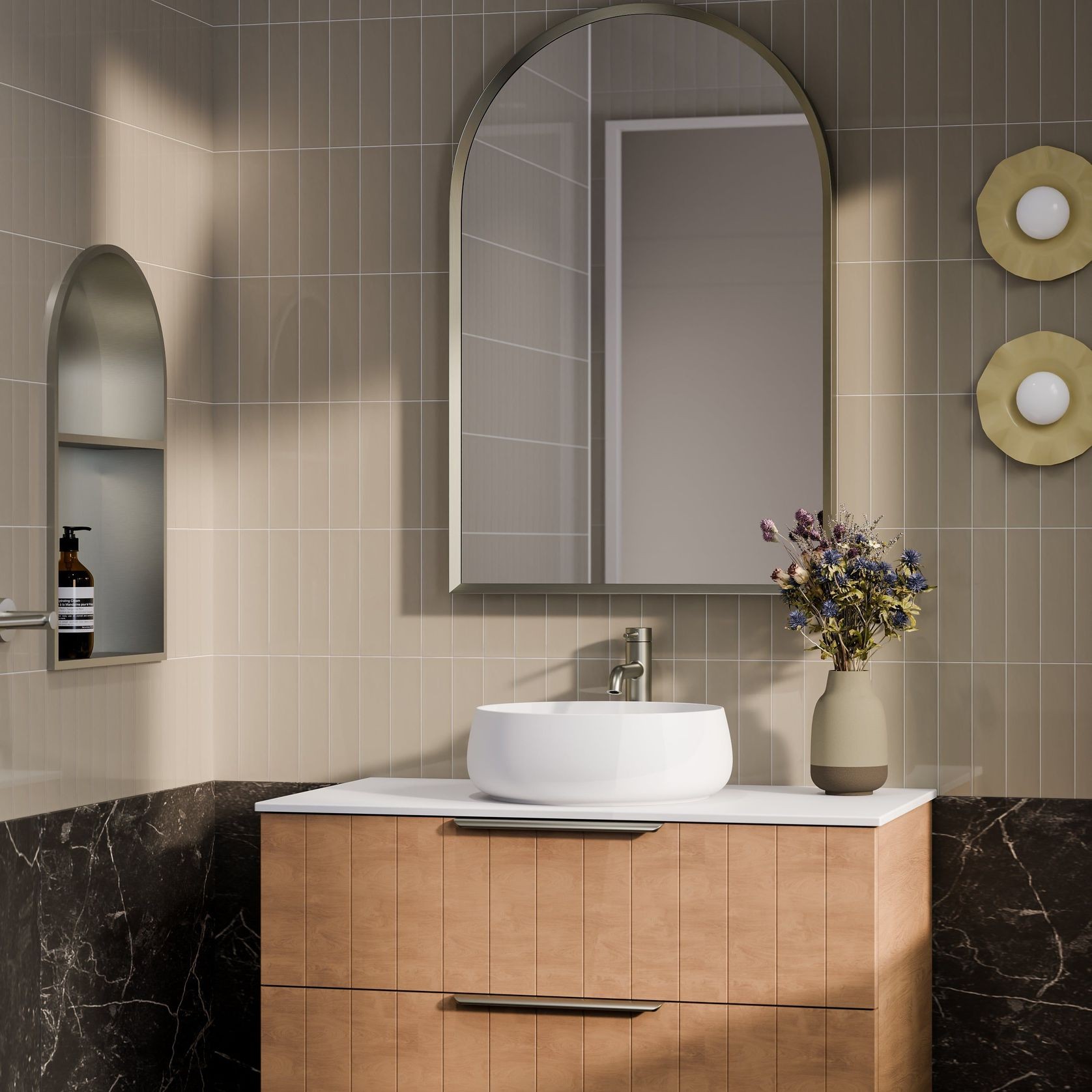 Lineare 900 Coastal 2 Drawer Vanity gallery detail image