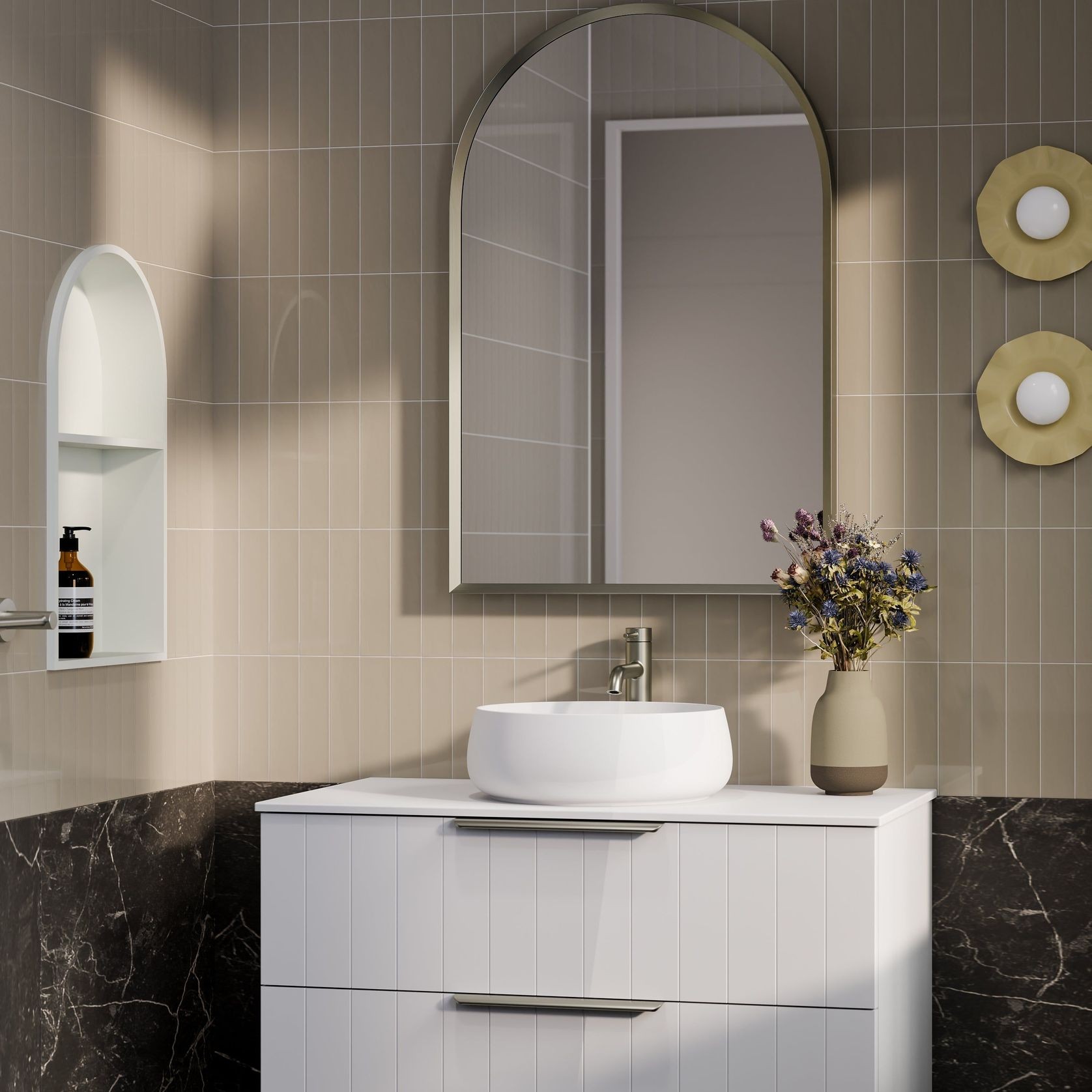 Lineare 900 Coastal 2 Drawer Vanity gallery detail image