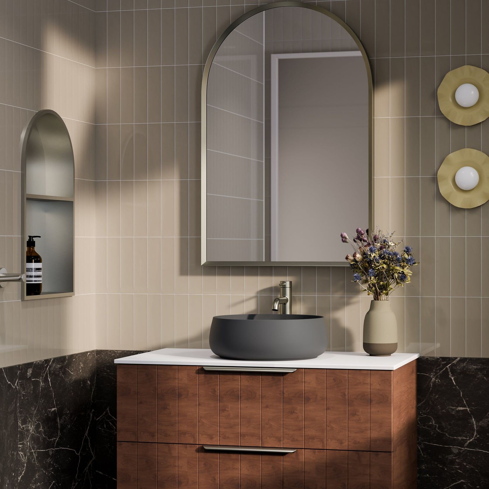 Lineare 900 Coastal 2 Drawer Vanity gallery detail image