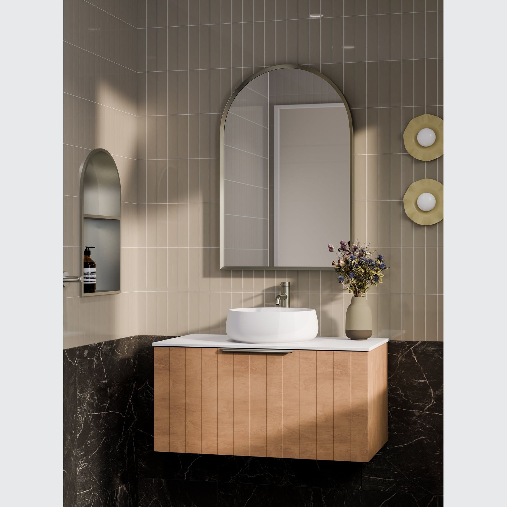 Lineare 900 Coastal Single Drawer Vanity gallery detail image