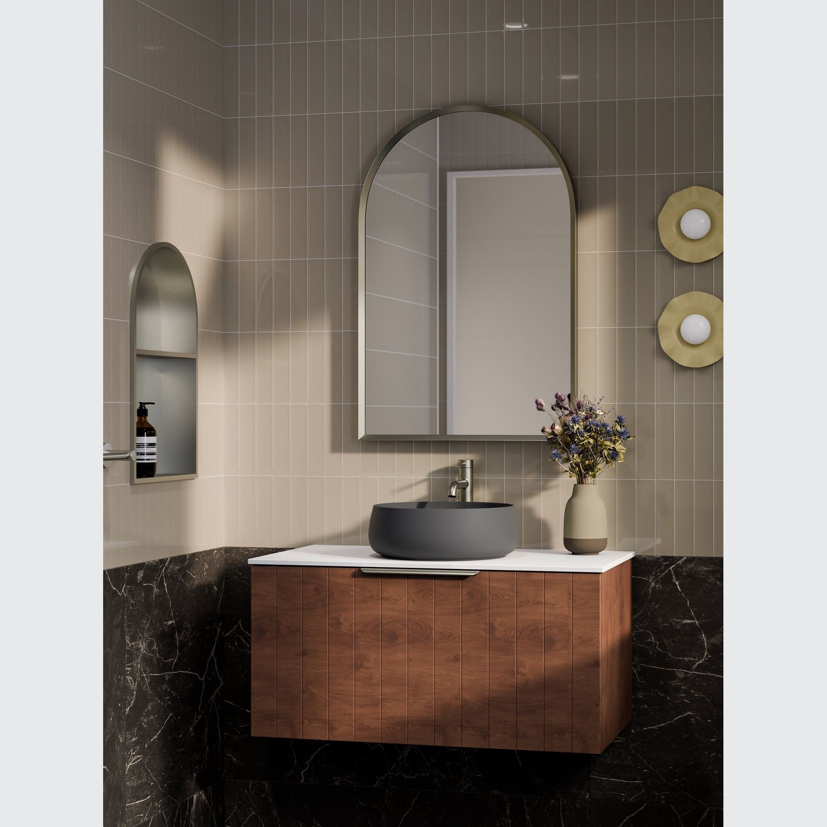 Lineare 900 Coastal Single Drawer Vanity gallery detail image