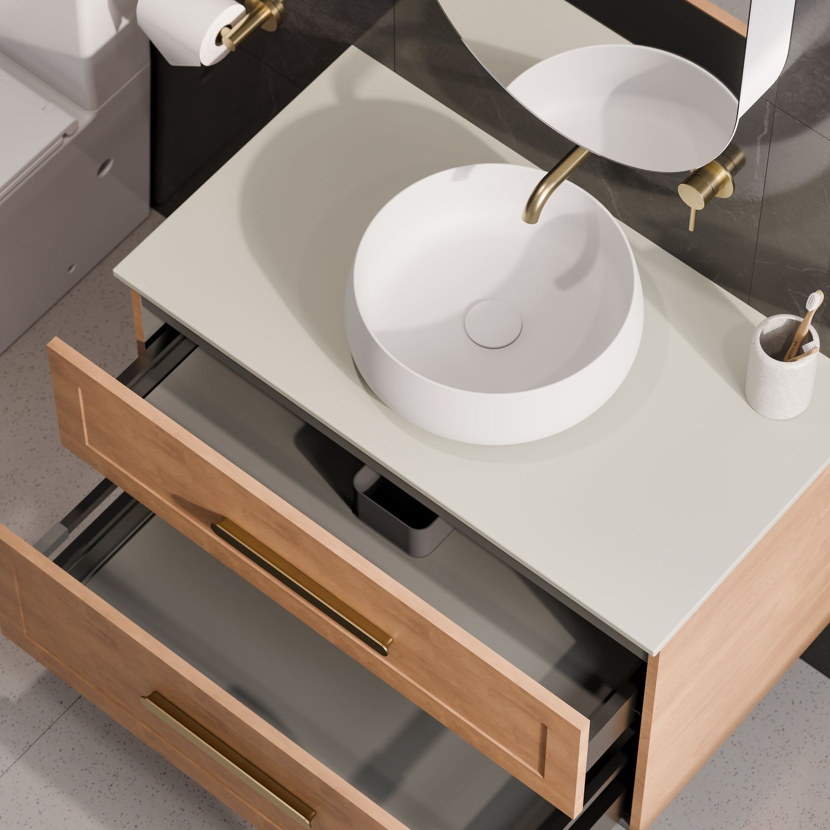 Lineare 900 Loft 2 Drawer Vanity gallery detail image