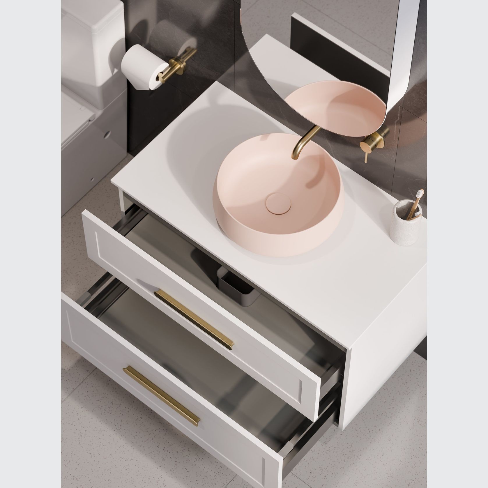 Lineare 900 Loft 2 Drawer Vanity gallery detail image