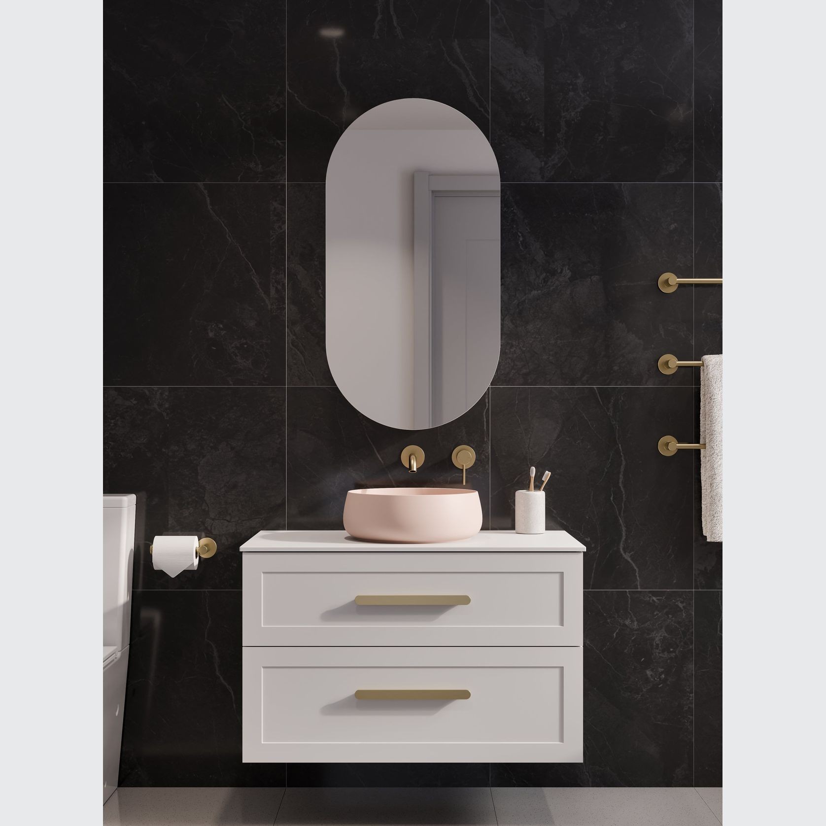 Lineare 900 Loft 2 Drawer Vanity gallery detail image