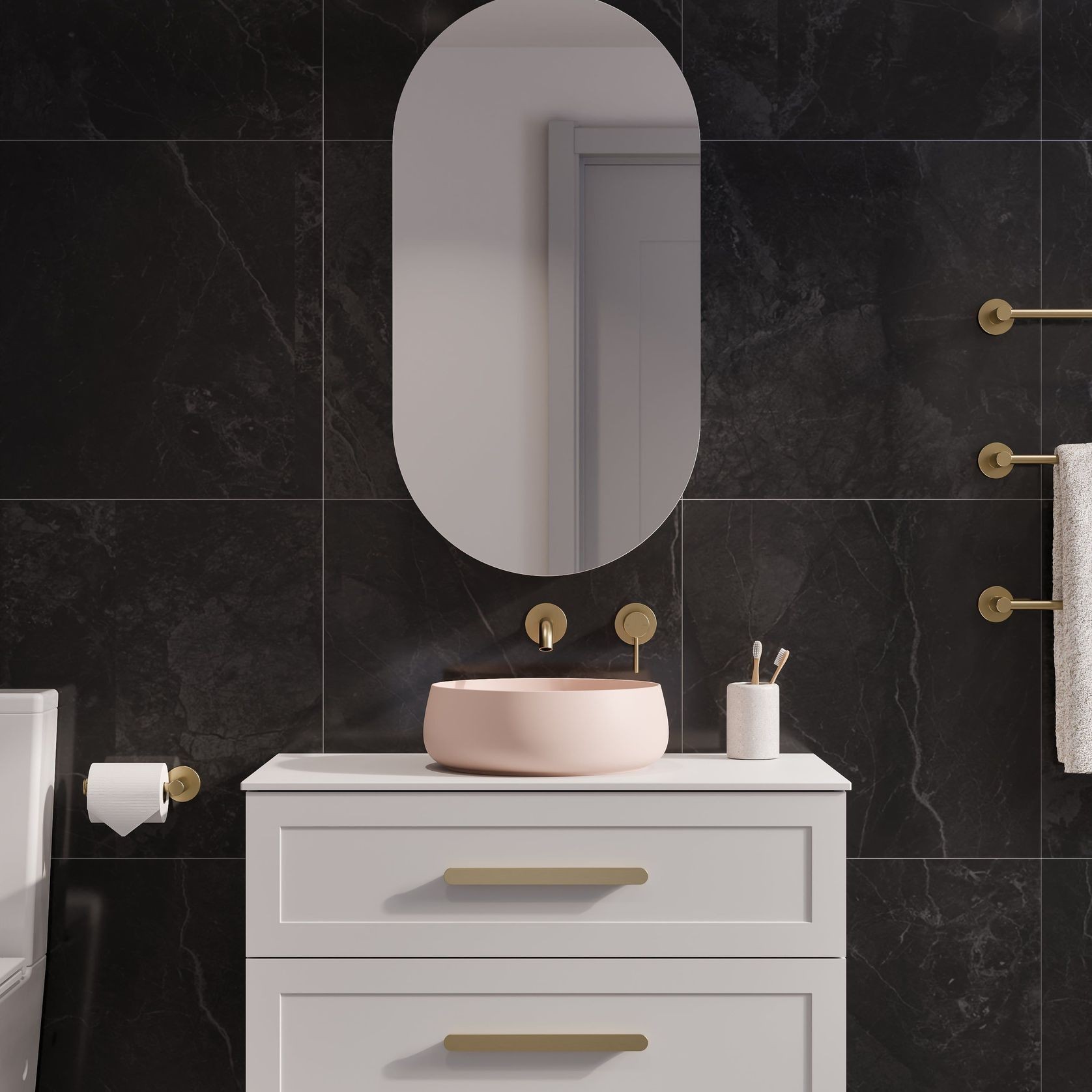 Lineare 900 Loft 2 Drawer Vanity gallery detail image