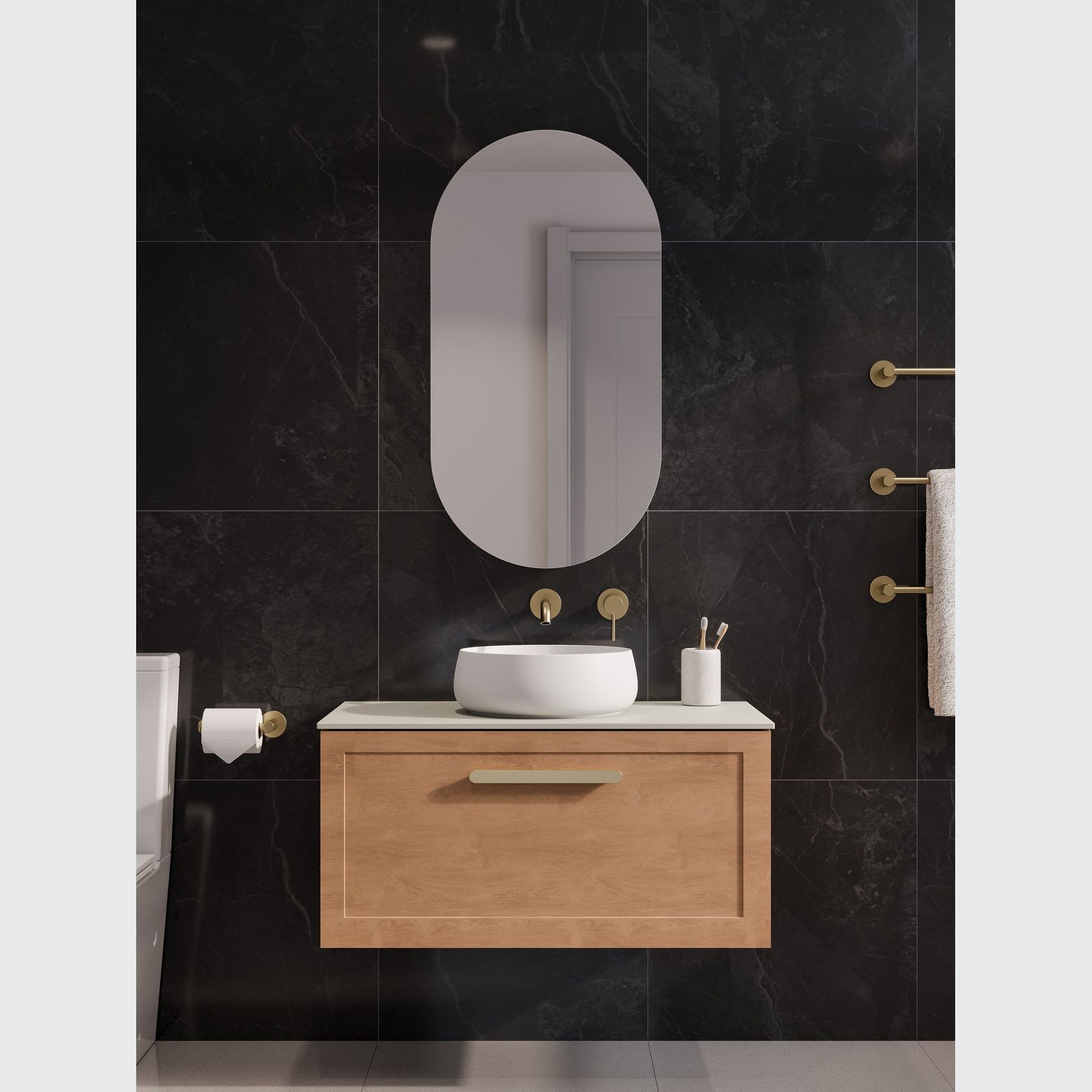 Lineare 900 Loft Single Drawer Vanity gallery detail image