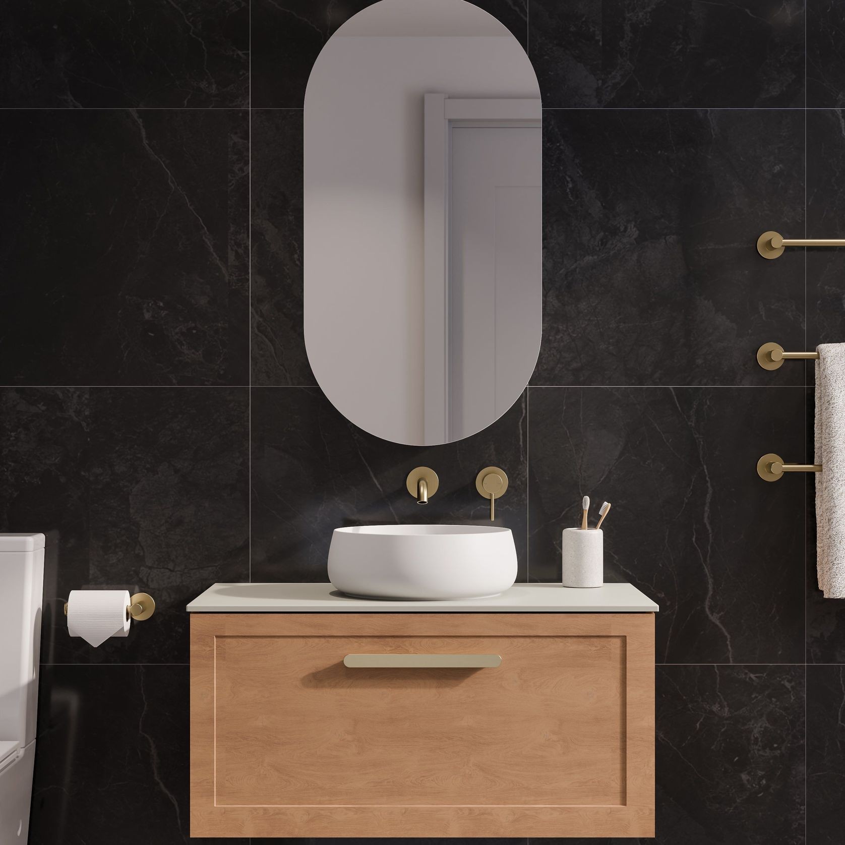 Lineare 900 Loft Single Drawer Vanity gallery detail image