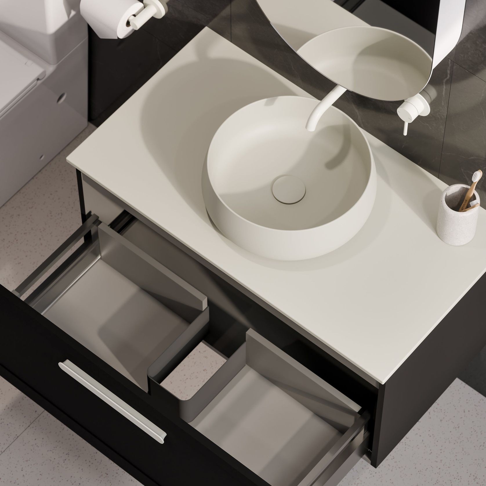 Lineare 900 Loft Single Drawer Vanity gallery detail image