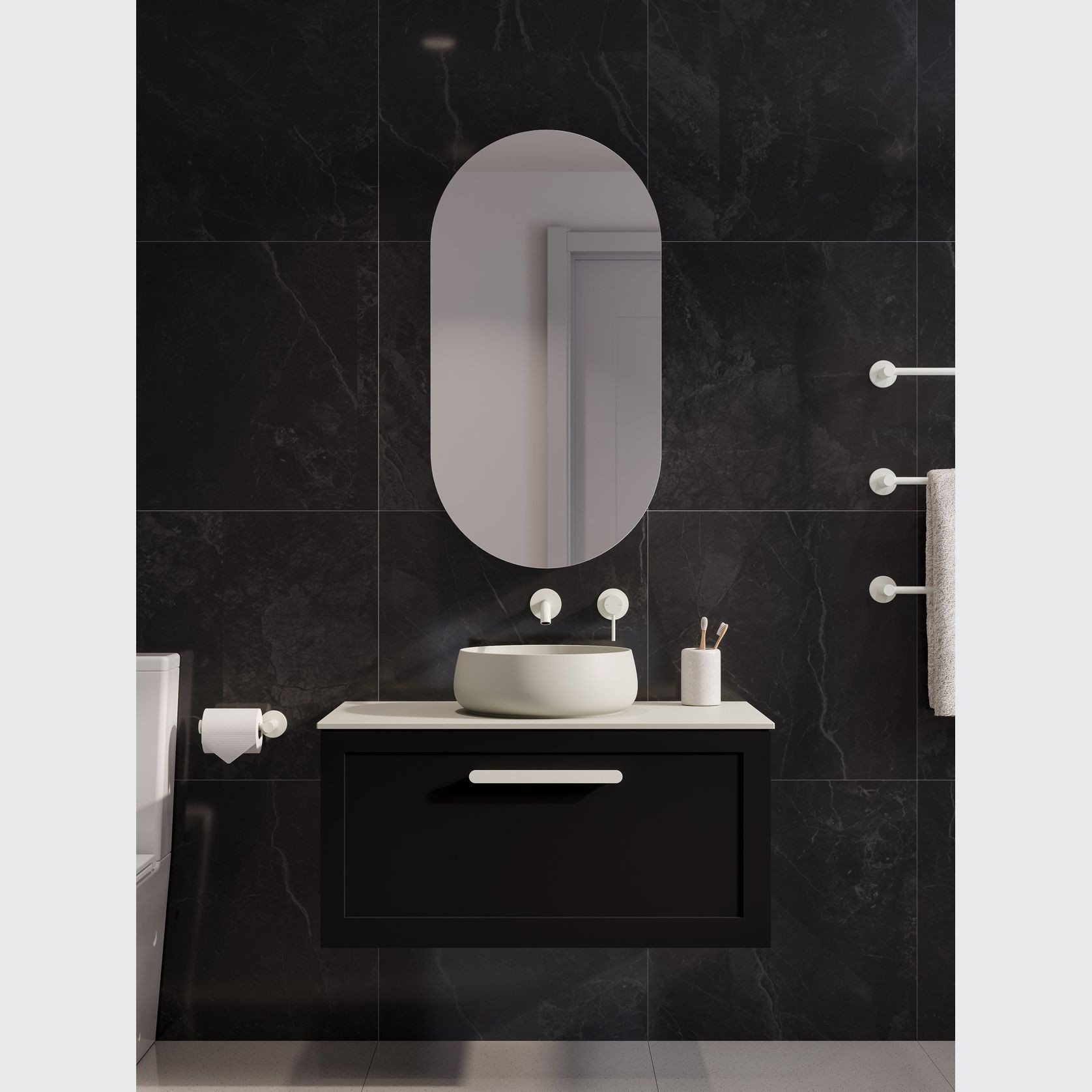 Lineare 900 Loft Single Drawer Vanity gallery detail image