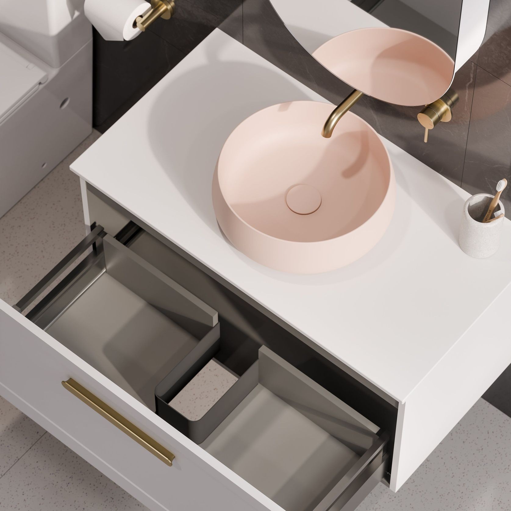 Lineare 900 Loft Single Drawer Vanity gallery detail image