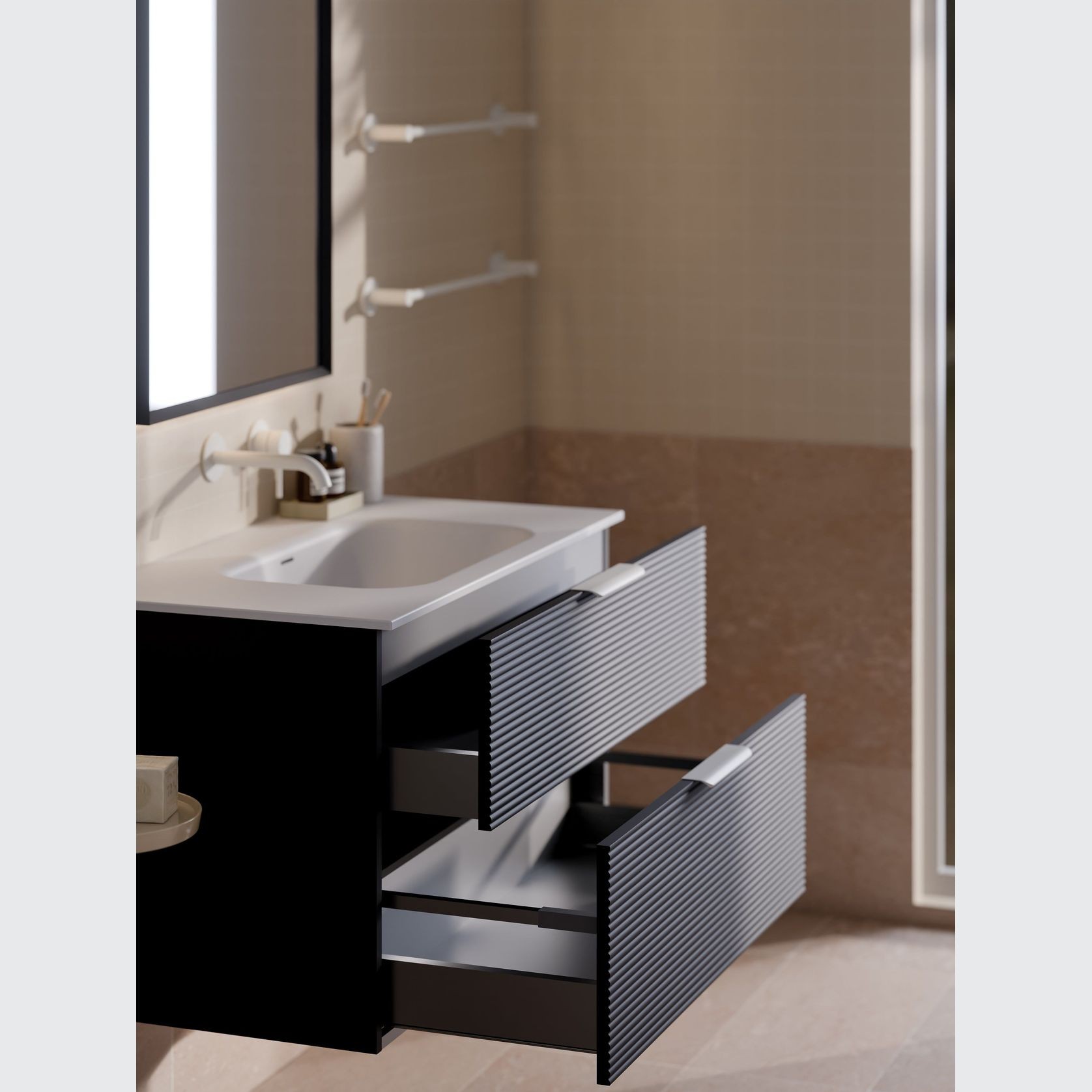 Lineare 900 Orchard 2 Drawer Vanity gallery detail image