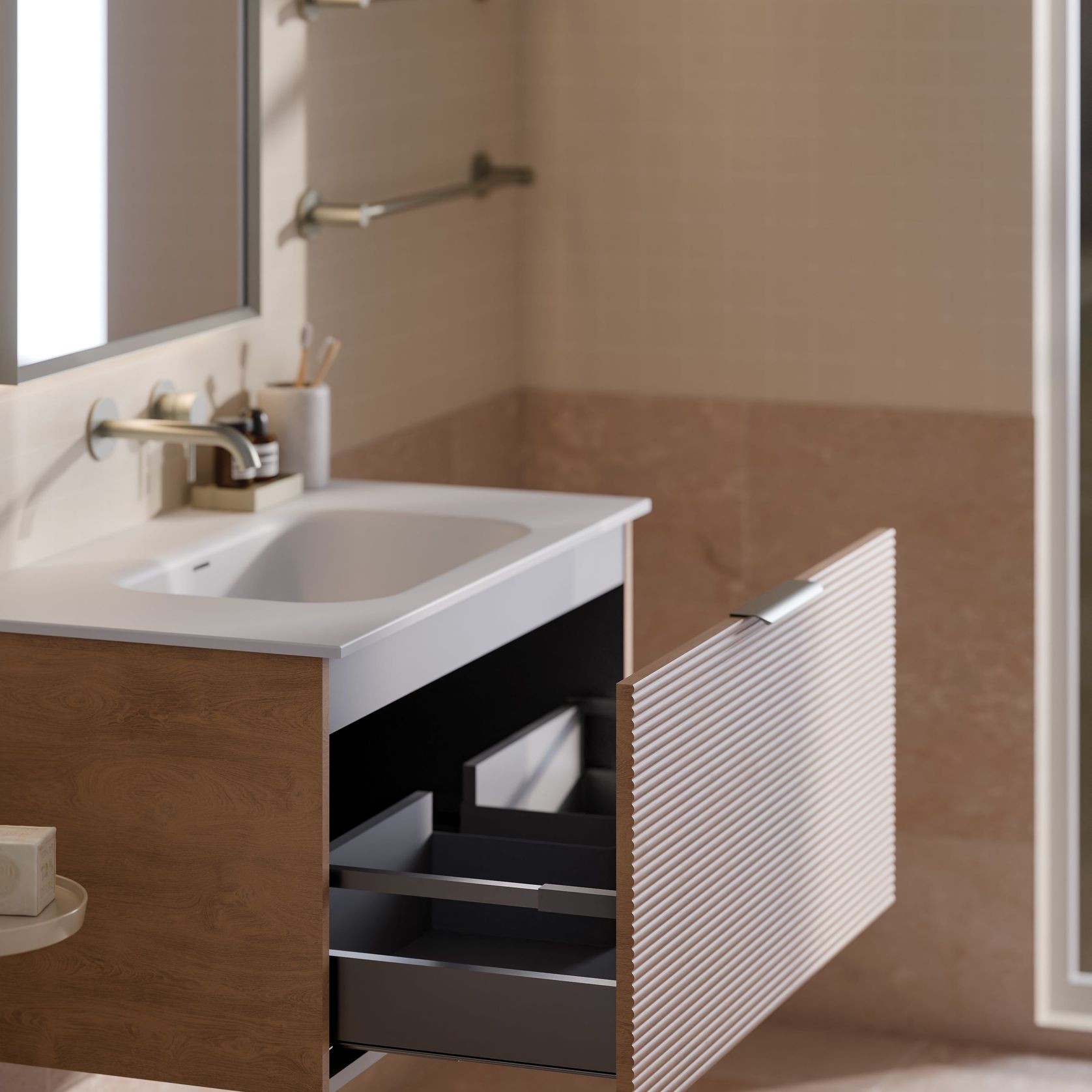 Lineare 900 Orchard Single Drawer Vanity gallery detail image