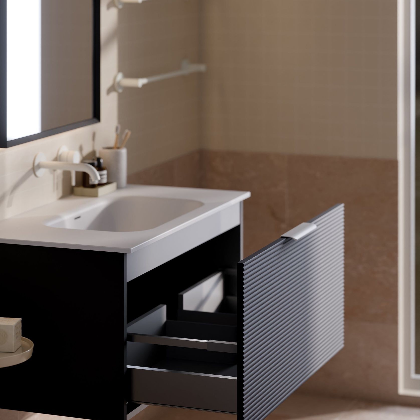 Lineare 900 Orchard Single Drawer Vanity gallery detail image
