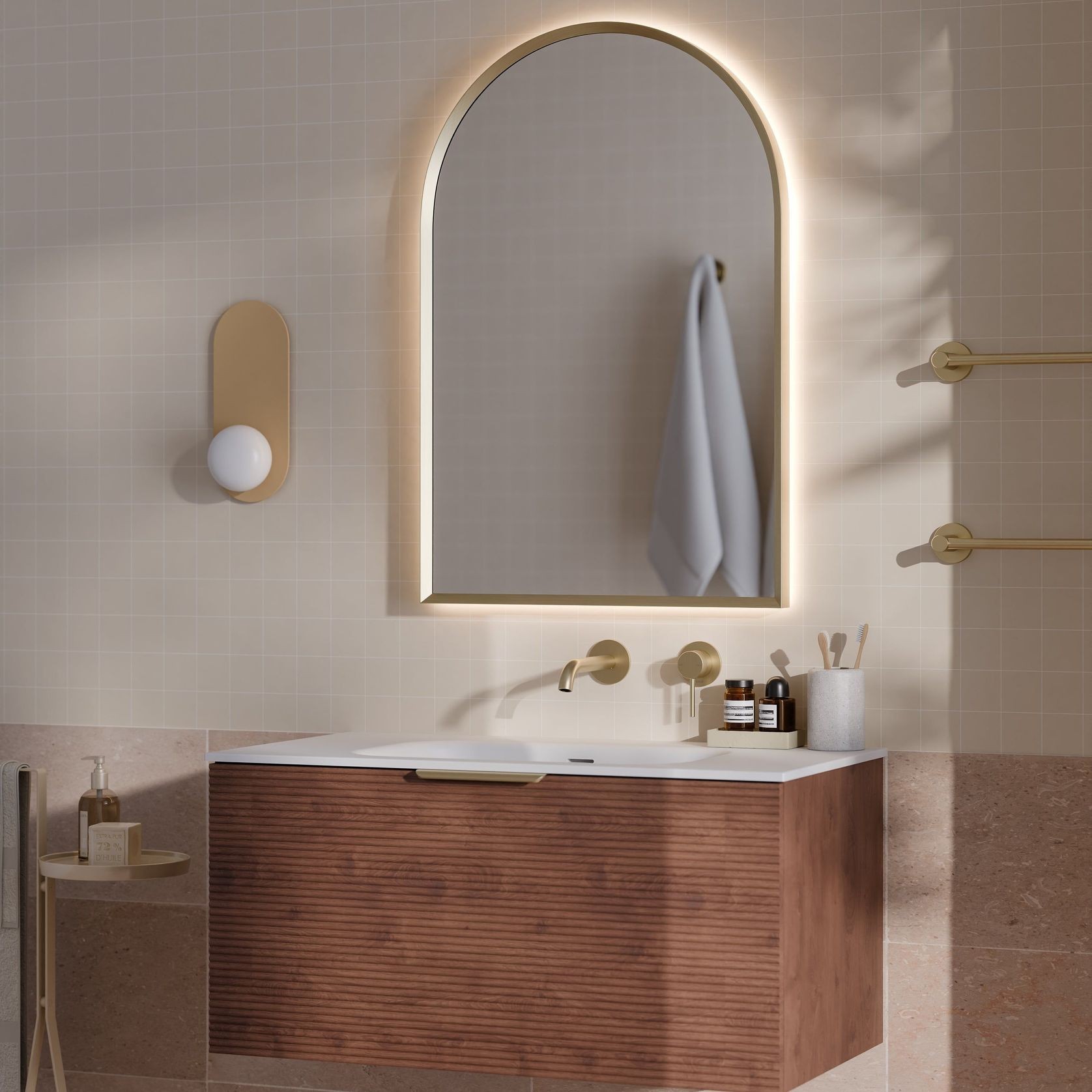 Lineare 900 Vanity | 1 Drawer | Inset Basin gallery detail image