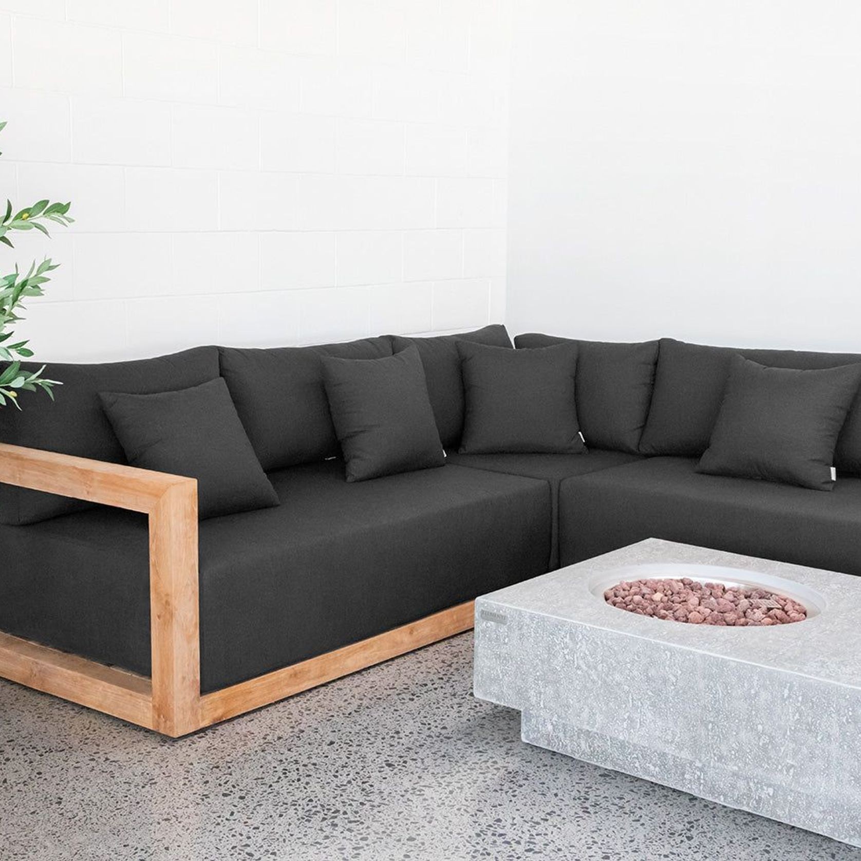 Ibis Outdoor Teak Right Arm Sofa gallery detail image