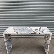 Waterfall Hallway Console - Milky Blue | Natural Stone Co. gallery detail image