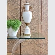 Mid Century Lucite Saber Leg Console Table gallery detail image
