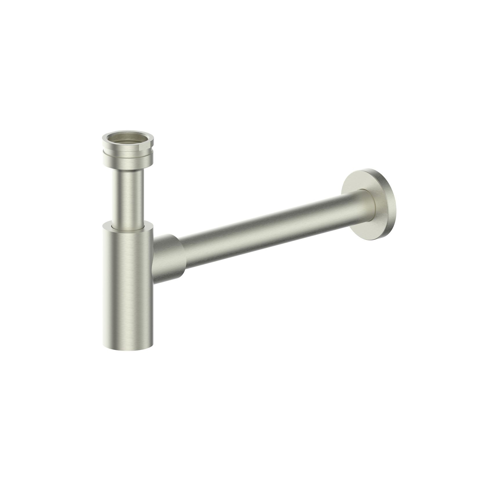 Bottle Trap Round Brushed Nickel gallery detail image