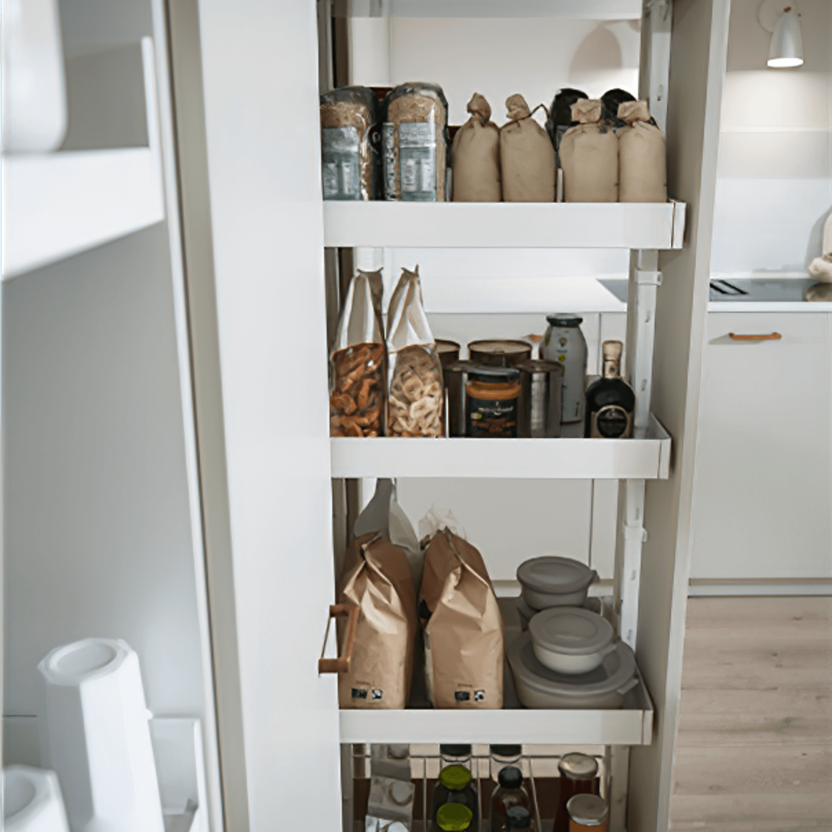 Peka Standard Larder Pull-out Liro 150mm | Complete Kit gallery detail image
