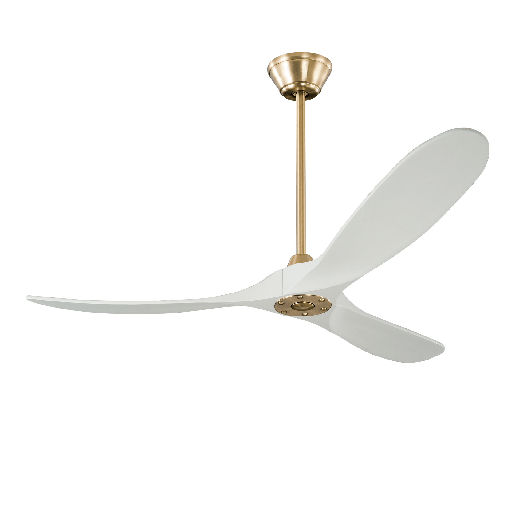 Milano Slider Ceiling Fan Junior Burnished Brass gallery detail image