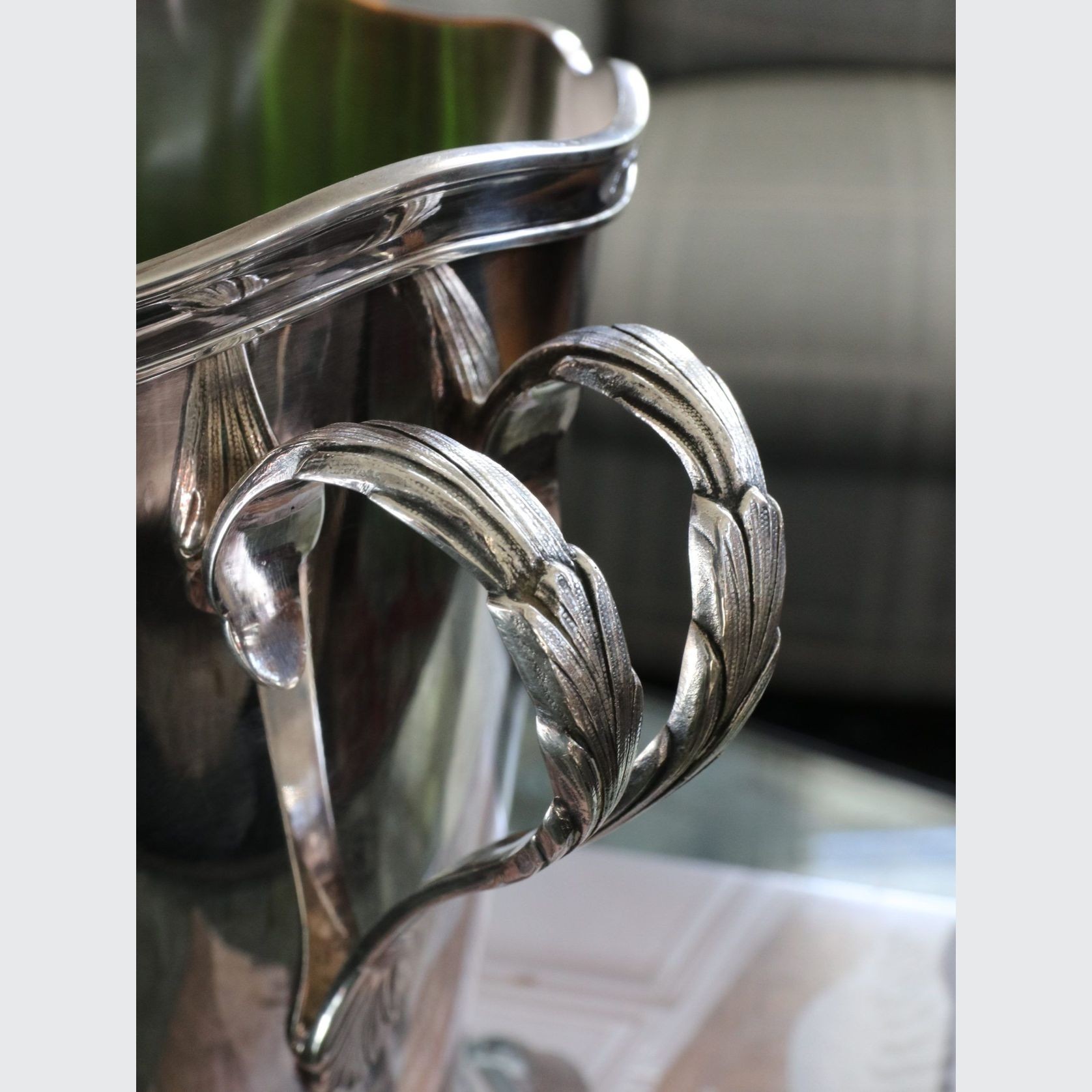 Belgian Art Deco Silver Plated Champagne Bucket gallery detail image