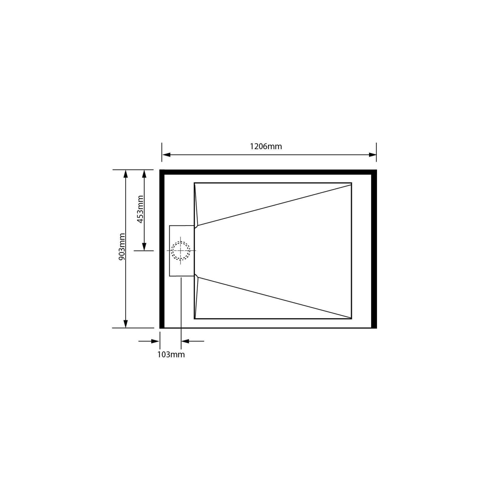 Pinnacle Alcove Tray 900x1200x900 gallery detail image