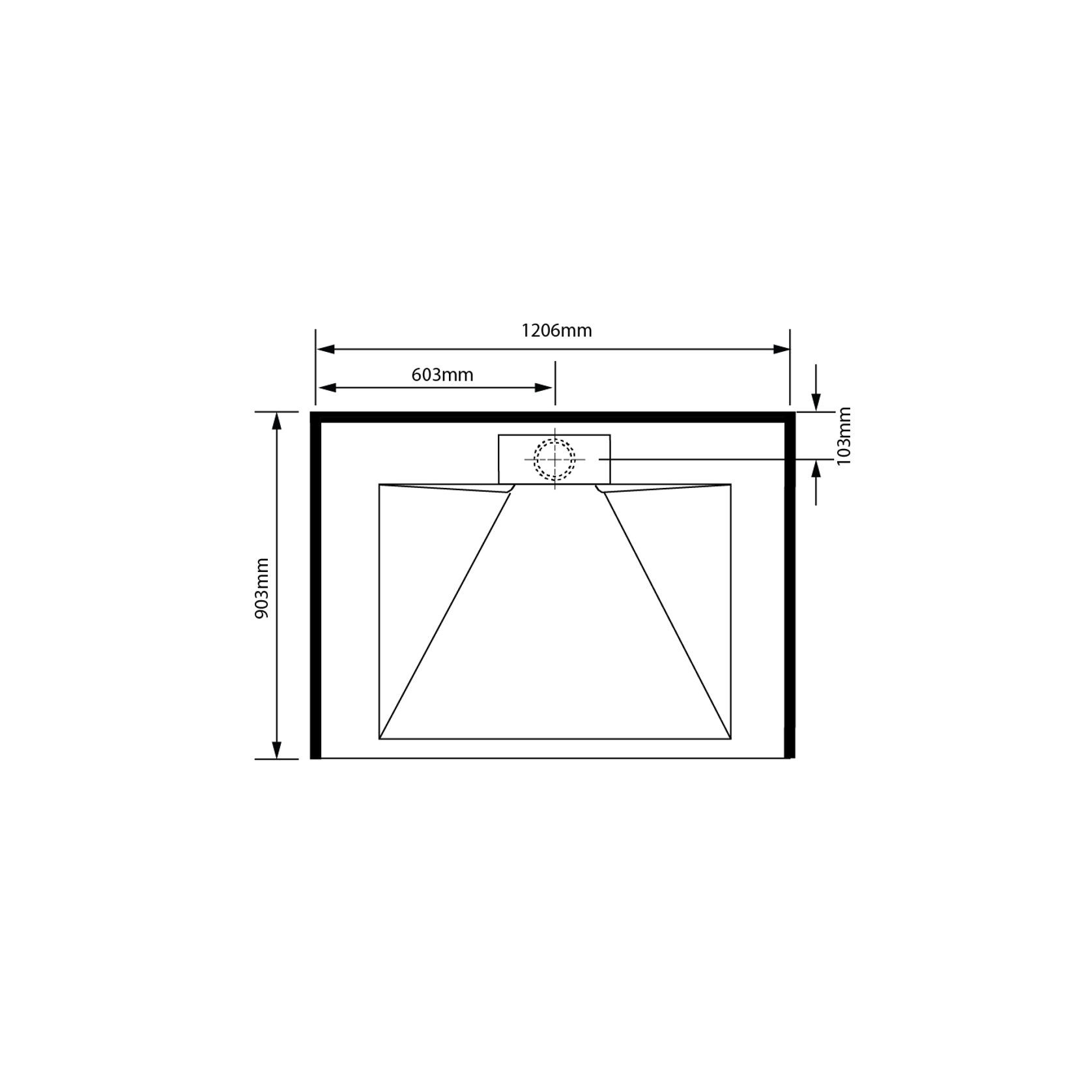 Pinnacle Alcove Tray 900x1200x900 gallery detail image