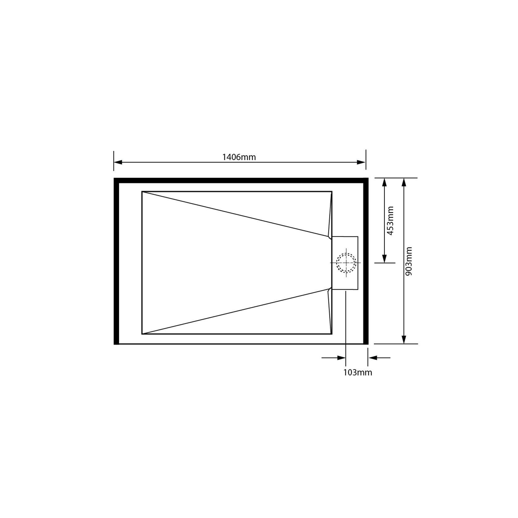 Pinnacle Alcove Tray 900x1400x900 gallery detail image